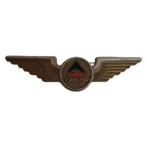 Vintage Kids Delta Golden Pilot Wings Pin